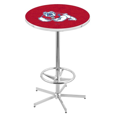 Holland Bar Stool Co 42" Chrome Fresno State Pub Table L216C4228FresSt